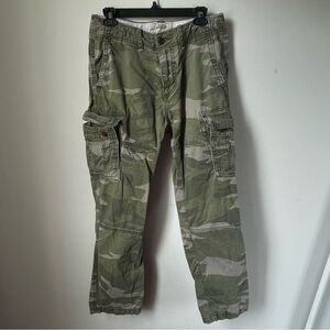 Hollister Camo Green Cargo Pants